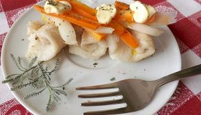 Merluzzo in bianco con verdure col Bimby