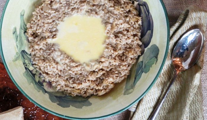 Riso con fonduta