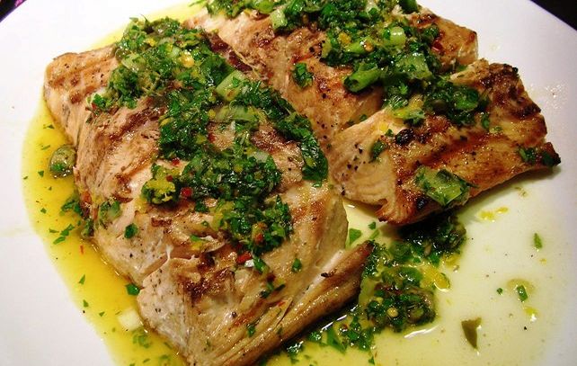 Salmone al verde