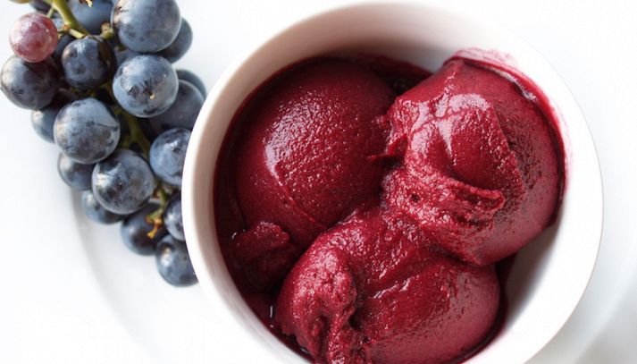 Sorbetto di uva rossa