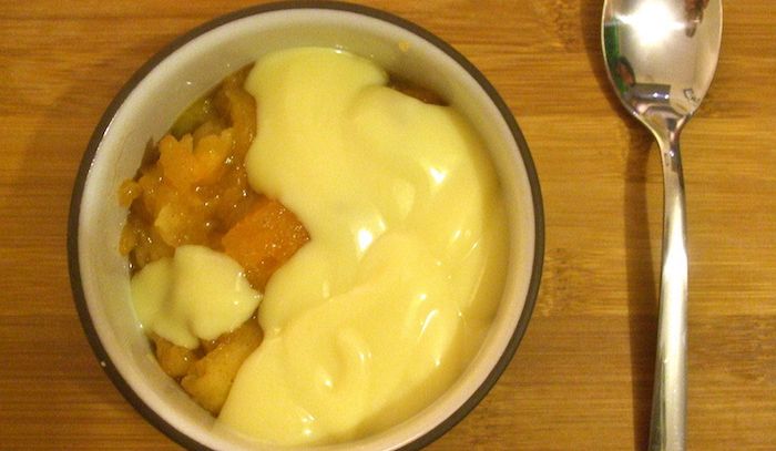 Mele con la crema pasticcera