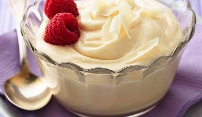 Mousse di cioccolato bianco