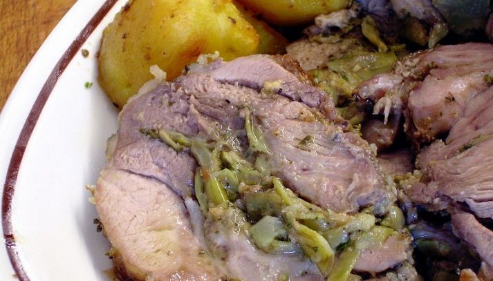 Petto di agnello ripieno