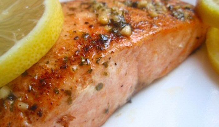 Salmone sotto il grill