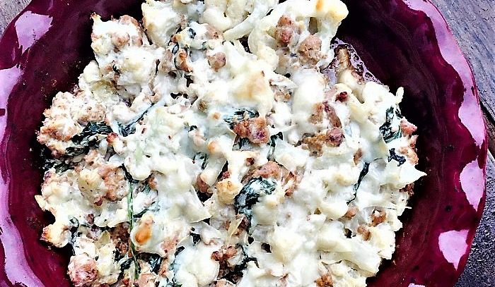 Salsicce con cavolfiore