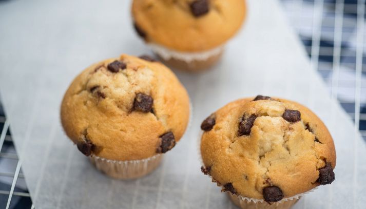 Muffin con gocce di cioccolato