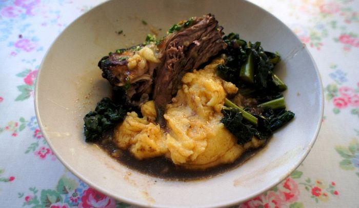 Polenta e cavolo nero