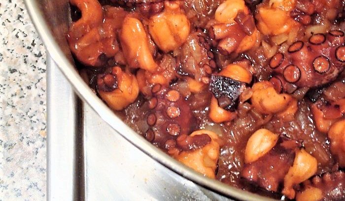 Polpi con i fagioli
