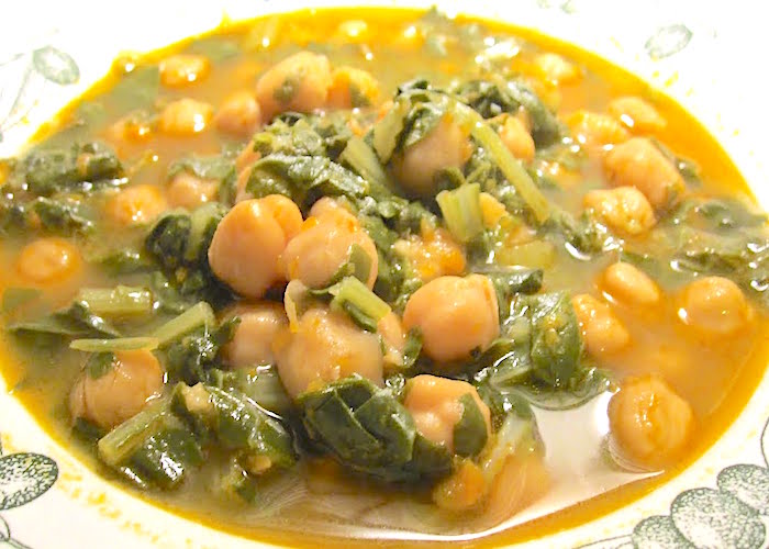 Zuppa di ceci e spinaci - La Ricetta di Buonissimo