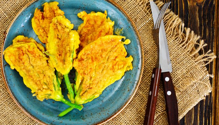 Fiori di zucca fritti