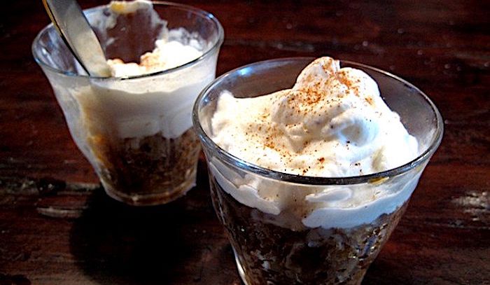 Granita di caffè con panna