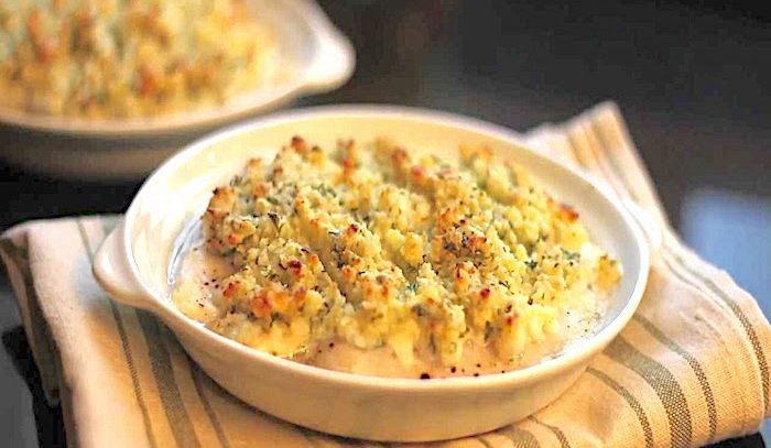 Gratin di branzino