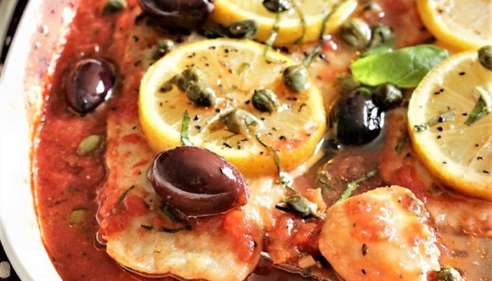 Merluzzo olive e capperi