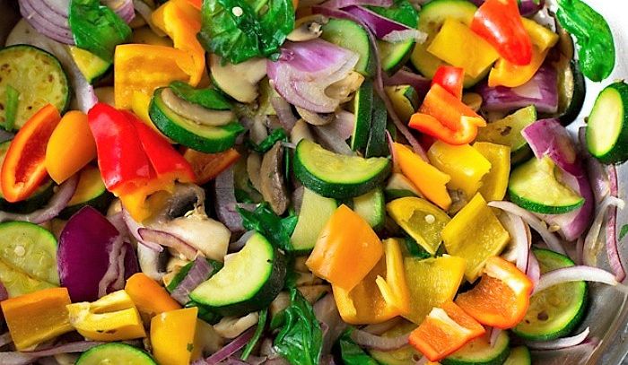 Padellata di verdure e pecorino