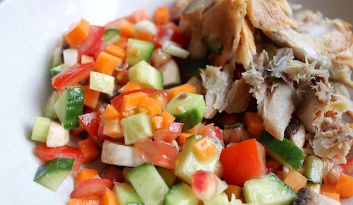 Sgombro in insalata