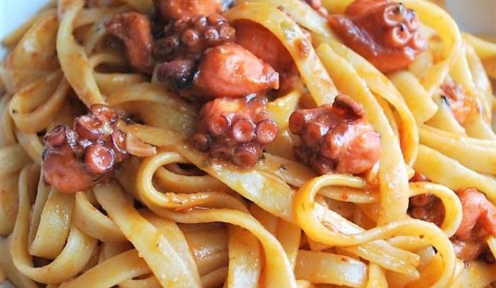 Tagliatelle al polpo