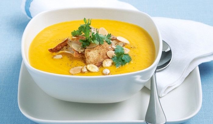 Alici in pastella con crema di zucca