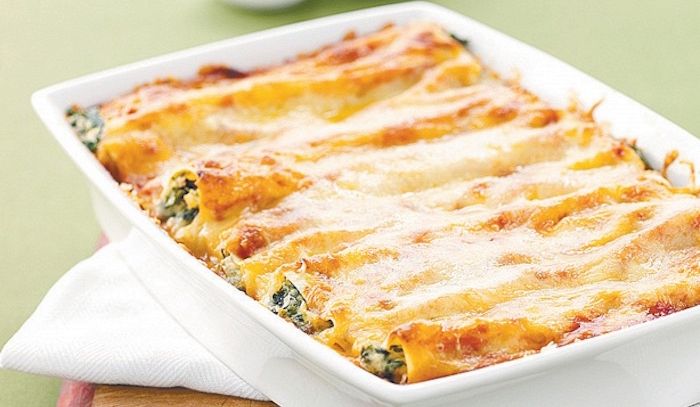 Cannelloni alla ricotta con erbe aromatiche