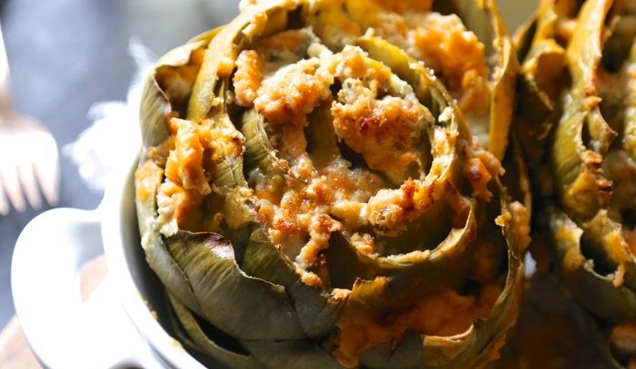 Carciofi ripieni con il tonno