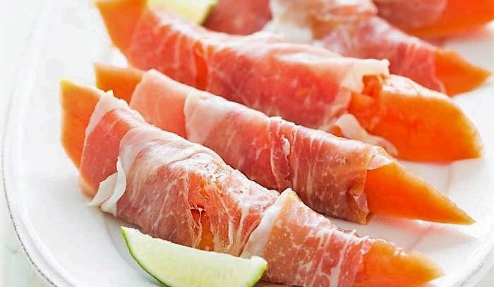 Papaia e prosciutto
