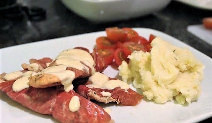 Scaloppine di tacchino al prosciutto