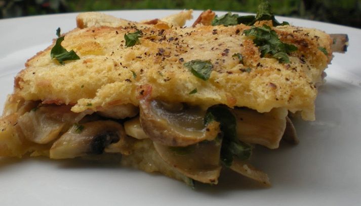 Timballo di pasta ai funghi