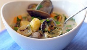 Zuppa mista di conchiglie
