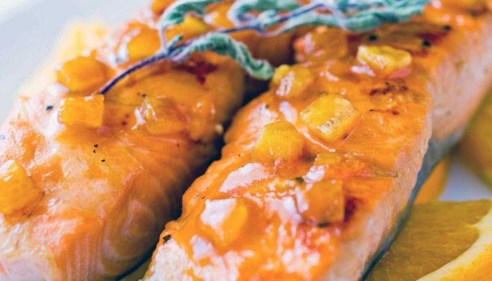 Salmone all'arancia