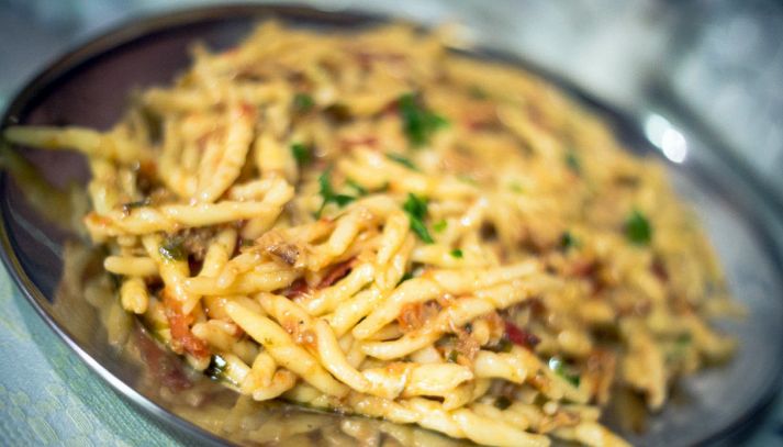 Strozzapreti ai cannolicchi