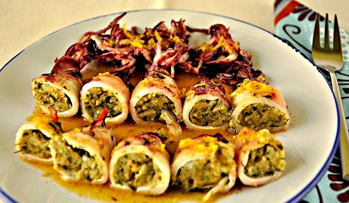 Calamari ripieni alla griglia