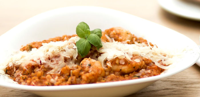 Risotto alla crema di scampi