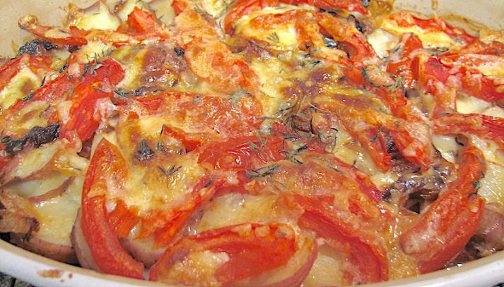 Teglia di patate e cipolle