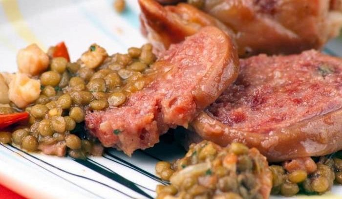 Zampone con lenticchie