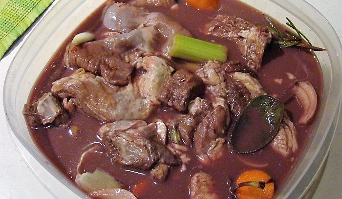 Cinghiale marinato