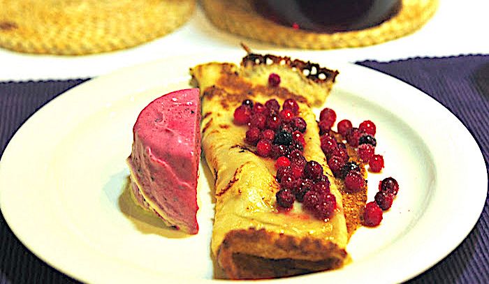 Omelette al mirtillo