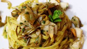 Tagliatelle con capesante