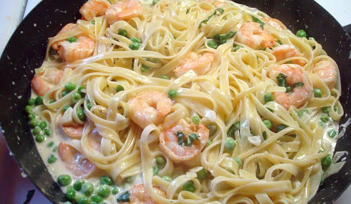 Tagliolini di grano con trota