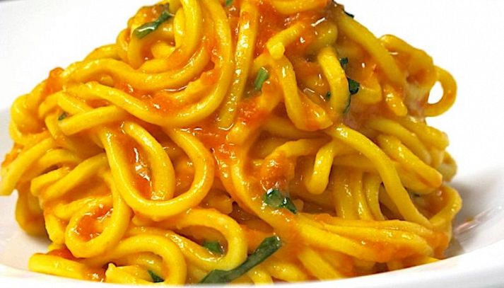 Pasta con peperoni e bacon col Bimby