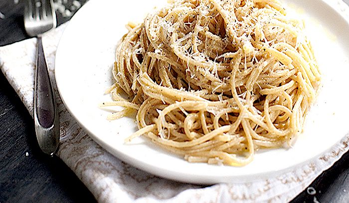 Spaghetti cacio e pepe