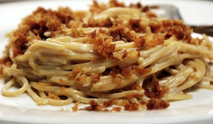 Spaghetti con la mollica