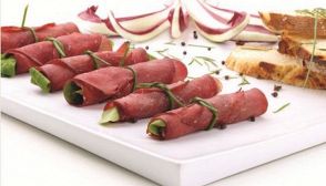 Bresaola Rosa alla stracciatella