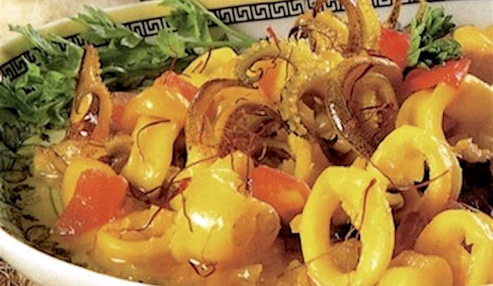 Calamaretti allo zafferano
