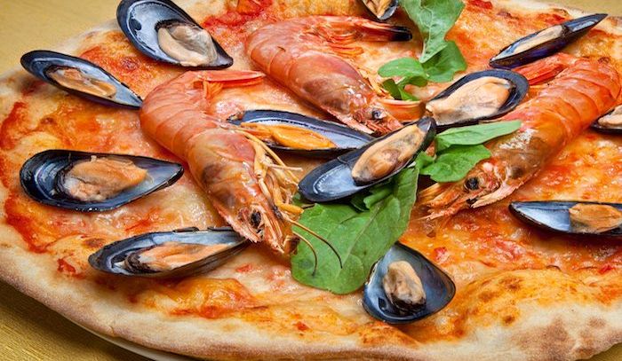 Pizza ai frutti di mare