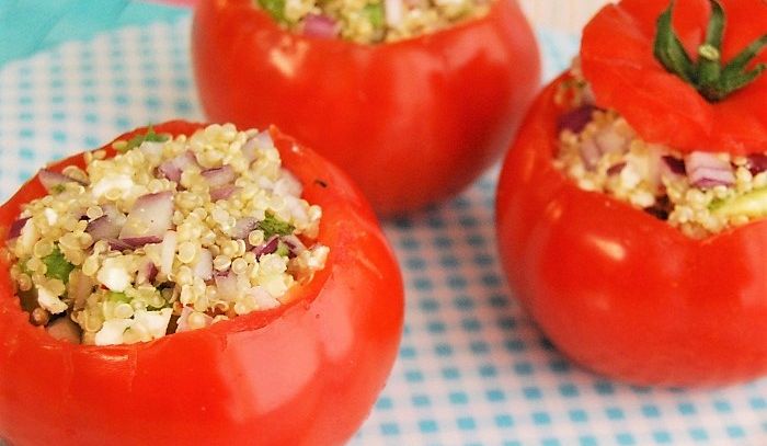 Pomodori ripieni di crudités
