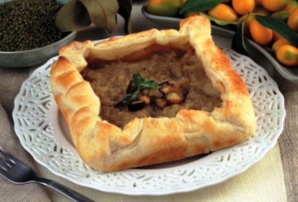 Sfogliata alla crema di melanzane