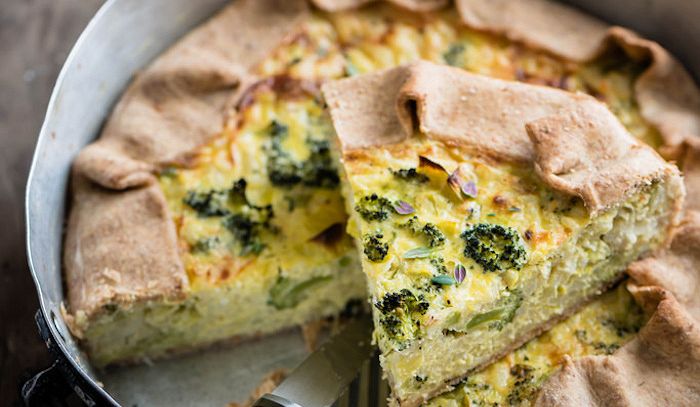 Torta ai porri e sesamo