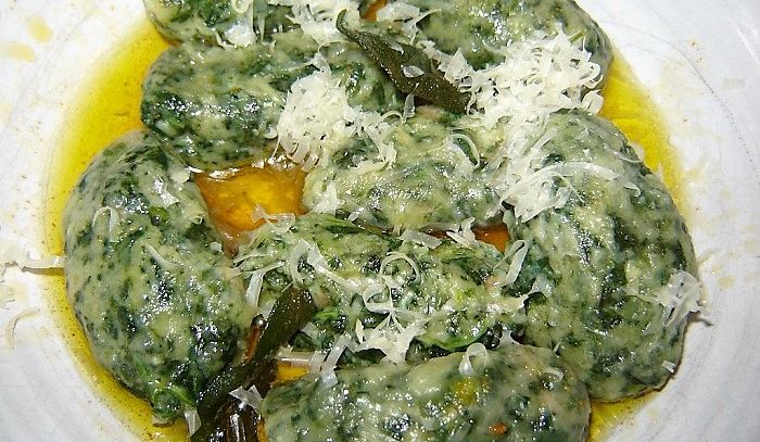 Gnocchi di ricotta e spinaci
