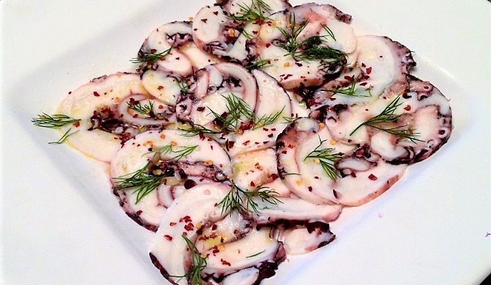 Carpaccio di piovra