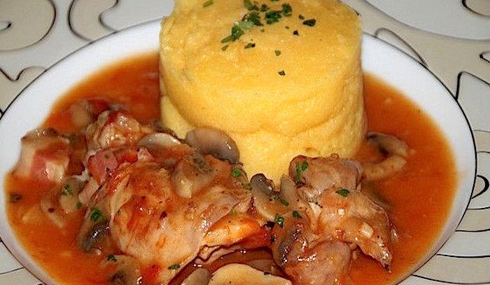 Polenta e coniglio