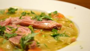 Scorzonera con salsa al prosciutto